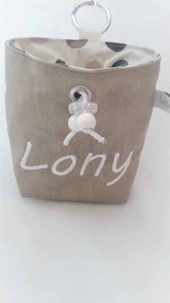 ♥ HUND DOTS LECKERLIBEUTEL KOTBEUTEL GÜRTELTASCHE GASSIBEUTEL VON LÜTTENTÜDDEL